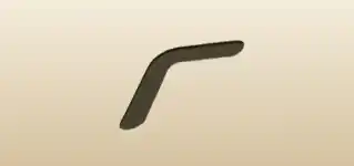 Boomerang silhouette