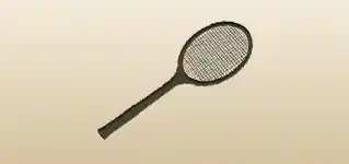 Racket silhouette