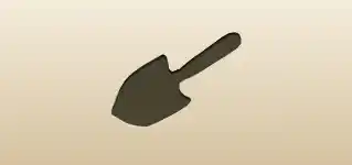 Garden Trowel silhouette