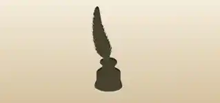 Inkwell silhouette