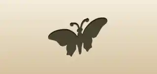 Butterfly silhouette