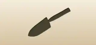 Garden Trowel silhouette