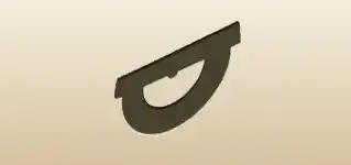 Protractor silhouette