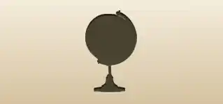 Globe silhouette