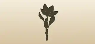 Mechanical Flower silhouette