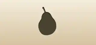 Pear silhouette