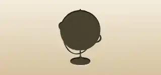 Globe silhouette