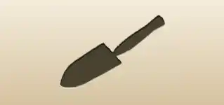 Garden Trowel silhouette