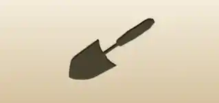 Garden Trowel silhouette