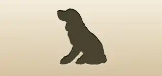 Dog silhouette