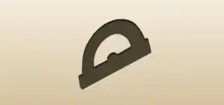 Protractor silhouette