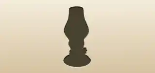 Kerosene Lamp silhouette