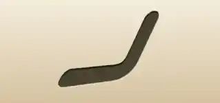 Boomerang silhouette