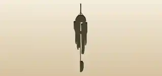 Wind Chimes silhouette