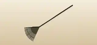 Rake silhouette