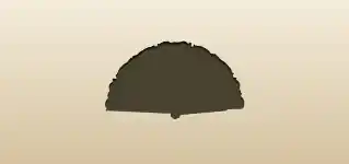 Hand Fan silhouette