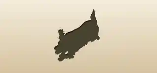 Dog silhouette