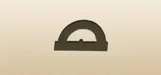 Protractor silhouette