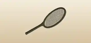 Racket silhouette