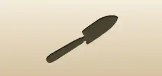Garden Trowel silhouette