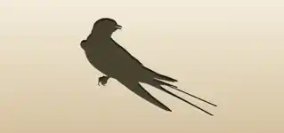Swallow silhouette