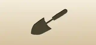 Garden Trowel silhouette