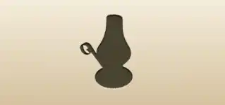 Kerosene Lamp silhouette