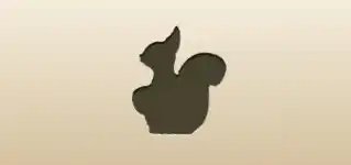 Squirrel silhouette