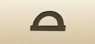 Protractor silhouette