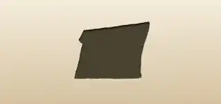 Letter silhouette