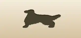 Dog silhouette