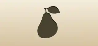 Pear silhouette