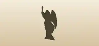 Angel silhouette