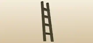 Ladder silhouette