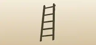 Ladder silhouette