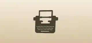Typewriter silhouette