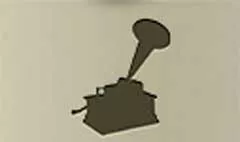 Phonograph silhouette