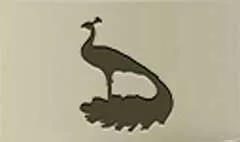 Peacock silhouette