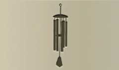 Wind Chime silhouette