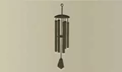 Wind Chimes silhouette