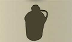 Basket Flask silhouette