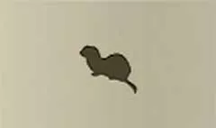 イタチのシルエット