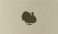 七面鳥のシルエット
