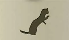 イタチのシルエット