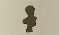 胸像のシルエット