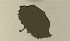 かさのシルエット