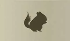 チンチラのシルエット