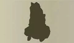 人形のシルエット