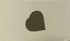 ハートのシルエット