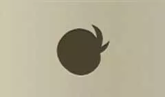 桃のシルエット